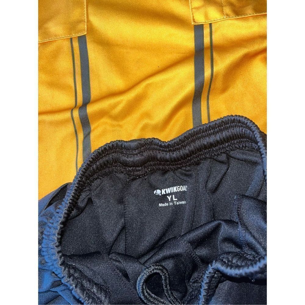 Kwik Goal Yellow Soccer Ref Referee uniform Adult Small too YL bottoms - Picture 4 of 4
